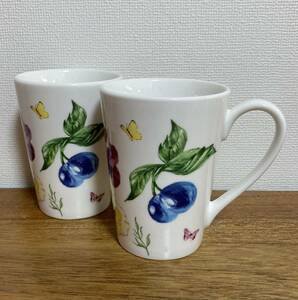 ZARA HOME 蝶々とお花のマグカップ　×2 送料無料