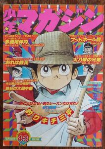 週刊少年マガジン 1977年43号 矢口高雄 石森章太郎 ちばてつや 本宮ひろ志 とりいかずよし 永井豪 日野日出志 影丸譲也 かざま鋭二