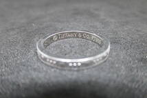 ★わ-390★ティファニー TIFFANY ＆Co. レガシー リング 指輪 プラチナ PT950刻印 9号 約4g 中古★_画像2