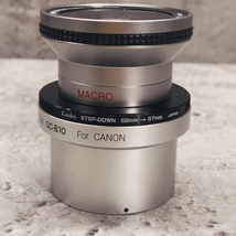 Kenko　52mm ADAPTER TUBE DC-B10/STEP-DOWN 52mm→37mm/DIGITAL SEMI FISH-EYE CD-045F　セット　レンズ　ケース付き_画像5