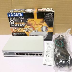 未使用品I・O DATA スイッチングハブ ETG4-SH8N /1000BASE-T対応 8ポート レイヤー2 管号SHD040