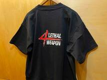 古着 リーサルウエポン４ ムービー Tシャツ XL 映画 Lethal Weapon ビンテージ 90s メル・ギブソン ジェットリー_画像4