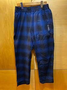  XLarge men's on blur check Logo embroidery Easy pants M men's X LARGE