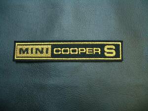 Mini Mk-ⅢCOOPER“S”ワッペン　ゴールド