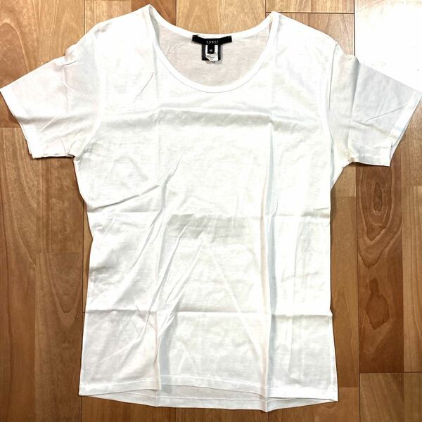正規 GUCCI グッチ ホワイト カットソー 半袖Tシャツ メンズ