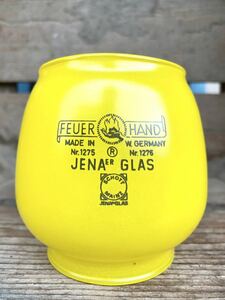 【Feuerhand】フュアーハンド イエローホヤ 275/276用 JENAER GLAS Schott 希少 廃盤品 グローブ ランタン ドイツ 美品 キャンプ Y2