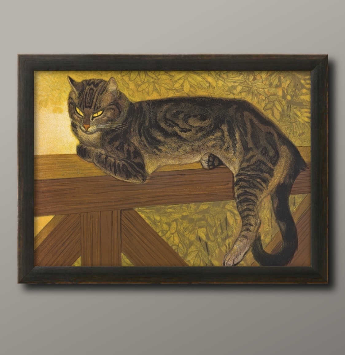 0857■Free shipping!! A3 poster Stanlen Cat Cat painting/illustration/matte, Housing, interior, others