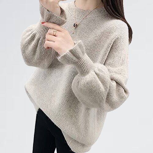 人気大割引 新品 ニットセ-タ- 上品 セ-タ- 暖かい かわいい フリル ...