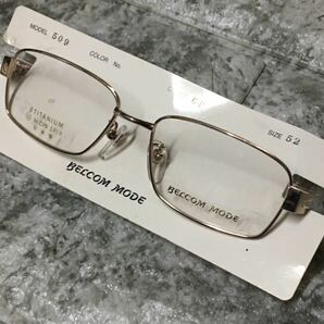 店頭展示品 新品 BELCOM MODE ベルコム・モード 日本製 メガネ チタニウム アンティーク 眼鏡フレーム サングラス ヴィンテージの画像1
