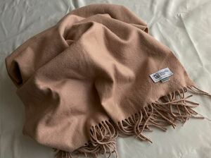 ジョンストンズ カシミヤ 大判ストール CASHMERE ベージュ系 無地 マフラーJohnstons カシミア ストール