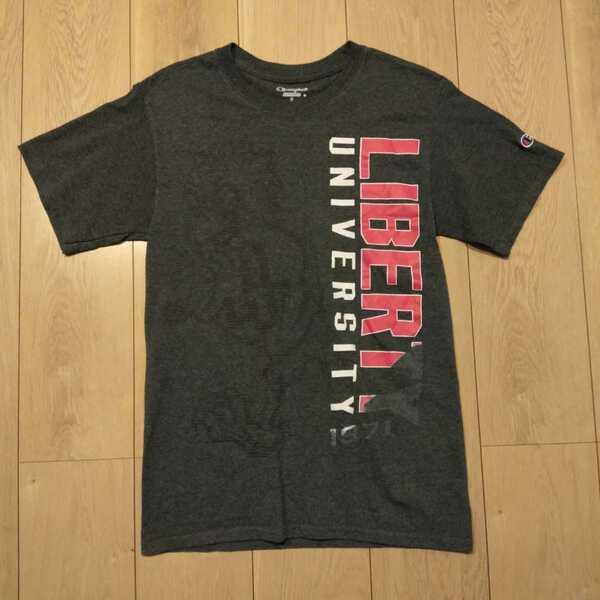 USA古着卸 Sサイズ Champion liberty university チャンピオン リバティー 大学 プリント Tシャツ