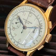 ★ランデロン 48 ボーム＆メルシエ BAUME&MERCIER クロノグラフ 動作良好 38mm アンティーク腕時計 手巻き メンズ ビンテージ_画像5