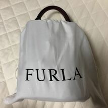 FURLA 牛革 レディースショルダーバッグ バケツバッグ ステイシー 19×15×11.5 えんじ色_画像5