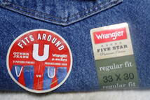 ラングラー Wrangler Five Star Premium Denim ワンウォッシュストレートジーンズ レギュラーフィット Dark Stonewash W33 L30 送料520円_画像9