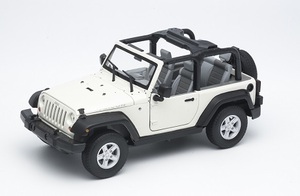 1/24 ジープ ラングラー ルビコン 白 ホワイト Jeep Wrangler Rubicon white 2007 Welly 梱包サイズ60