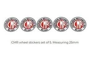 アルファロメオ ステッカー Alfa Romeo CMR WHEEL STICKERS - SET OF 5 Measuring 25mm デカール