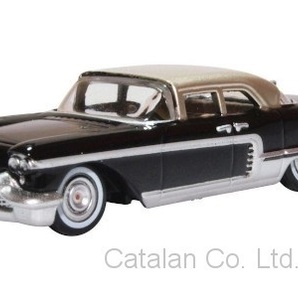 1/87 キャデラック エルドラド ブローアム 黒 銀 ブラック シルバー Cadillac Eldorado Brougham black silver 1957 Oxford 60サイズの画像1