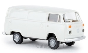 1/87 フォルクスワーゲン バン バス グレー 灰色 VW T2 Kasten light grey 1972 1:87 Brekina 梱包サイズ60