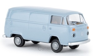 1/87 フォルクスワーゲン バン バス ブルー 水色 VW T2 Kasten light blue 1972 1:87 Brekina 梱包サイズ60