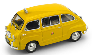 1/43 フィアット ミラノ タクシー ムルティプラ Fiat 600D Multipla taxi (I) taxi di Milano 1:43 Brumm 新品 梱包サイズ60