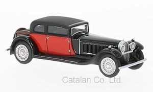 1/87 ブガッティ 黒 赤 ブラック レッド Bugatti Type 41 Royale by Weymann RHD 1929 梱包サイズ60
