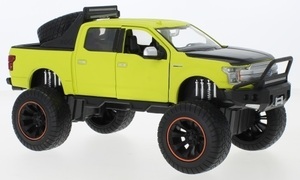 1/24 フォード ピックアップ トラック Ford F-150 Lariat Crew Cab Off Road matt light green 2019 1:27 1:24 Motormax 梱包サイズ80