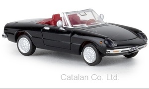 1/87 アルファロメオ スパイダー Alfa Romeo Spyder Spider black 黒 ブラック 1969 geschlossen Brekina 60サイズ