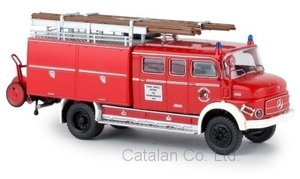 1/87 メルセデス 消防車 はしご車 Mercedes LAF 1113 LF 16 Feuerwehr Essen mit Klappen Brekina 梱包サイズ60