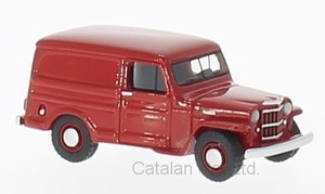 1/87 ジープ ウィリー パネルバン Jeep Willys Panel Van red 1954 BoS-Models 梱包サイズ60