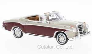 1/43 メルセデス ベンツ 220SE カブリオレ 赤 ベージュ Mercedes 220 SE Cabriolet 1958 梱包サイズ60