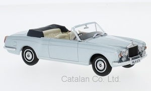 1/43 ロールスロイス コーニッシュ コンバーチブル Rolls Royce Corniche Convertible metallic-light blue ブルー Oxford 梱包サイズ60