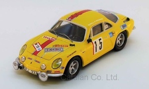 1/43 アルピーヌ ルノー ラリー Alpine Renault A110 No.15 Olympia Rally 1972 H.Schuller H.Weidmann Trofeu 60サイズ