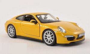 1/24 Porsche 911 991 Carrera S ポルシェ カレラ イエロー 黄色 Bburago 梱包サイズ60