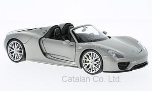 1/24 Porsche 918 Spyder ポルシェ スパイダー オープン Spider シルバー 銀 Welly 梱包サイズ60