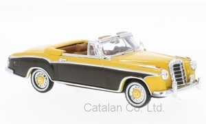 1/43 メルセデス ベンツ 220SE カブリオレ 黄色 イエロー Mercedes 220 SE Cabriolet 1958 梱包サイズ60