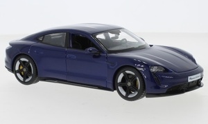 1/24 ポルシェ タイカン ターボ メタリックブルー Porsche Taycan Turbo S metallic dark blue 1:24 Bburago 梱包サイズ60