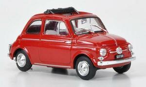 1/43 Fiat Fiat 500 1960 red RED Brumm Blum packing size 60