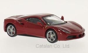 1/43 フェラーリー 488 GTB 赤 レッド RED Ferrari Bburago 梱包サイズ60