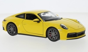 1/24 ポルシェ 黄色 イエロー Porsche 911 Carrera 4S 1;24 yellow Welly 梱包サイズ60