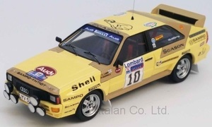 1/43 アウディ クワトロ クアトロ ラリー Audi quattro No.10 Rally WM RAC Rally Lampi Kuukkala 1983 Trofeuu 梱包サイズ60