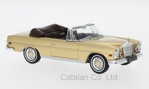 1/43 メルセデス ベンツ 金 ゴールド Mercedes 280SE W111 3.5 gold 1969 IXO 60サイズ