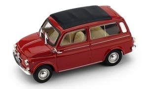 1/43 フィアット ジャルディニエラ 赤 レッド Fiat 500 Giardiniera red 1:43 Brumm 新品 梱包サイズ60