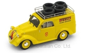 1/43 フィアット ピレリ タイヤ ボローニャ Fiat 500B Furgoncino Pirelli Filiale di Bologna 1950 Brumm 梱包サイズ60