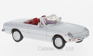 1/87 アルファロメオ スパイダー ファストバック Silver シルバー 銀 Alfa Romeo Spider 2000 Fastback Brekina 梱包サイズ60