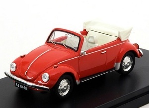 1/43 フォルクスワーゲン ビートル 赤 レッド コンバーチブル VW beetle Convertible red 1973 Premium X 1975 梱包サイズ60