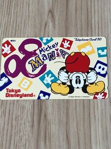 【未使用】テレホンカード　ミッキーマニア　　　Tokyo Disneyland ミッキーマウス　東京ディズニーランド