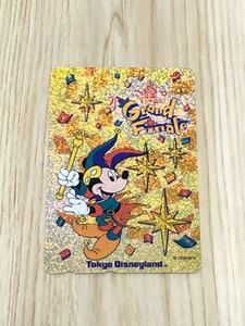 [ не использовался ] телефонная карточка Tokyo Disney Land 15 годовщина Grand fina-re Mickey Mouse 