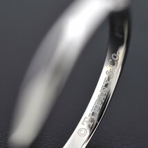 S2119【BSJBJ】Tiffany & Co. ティファニー Pt950 ダイヤモンド0.233ct D VVS-1 VERY GOOD H&C ソリテール リング 指輪 ソリティア_画像4