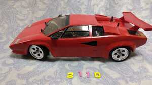 2110 Tamiya model radio-controller Lamborghini counter k red color series shaft Drive 4WD Italy Junk motor attaching 