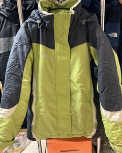 Columbia コロンビア ナイロンジャケット フーディー アウター グレー系 黄緑系